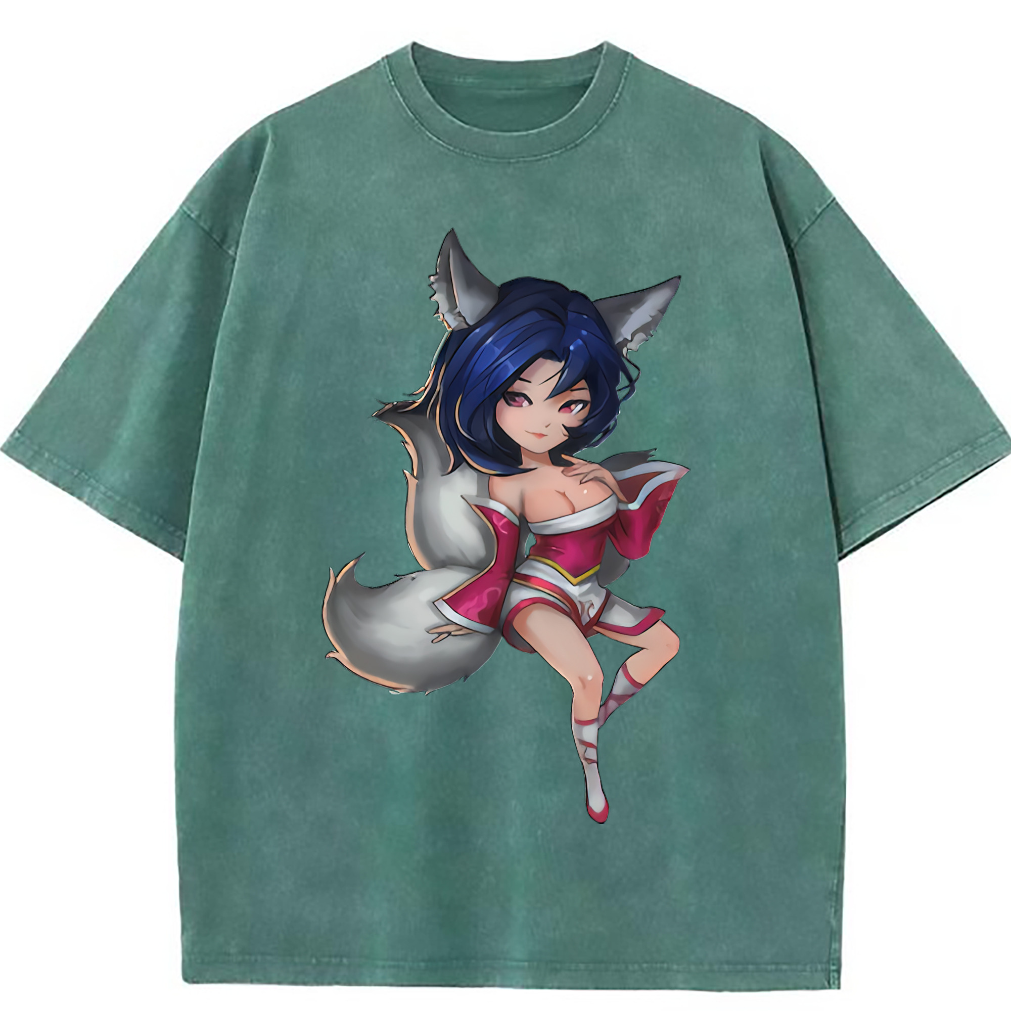 （画像用） リーグ・オブ・レジェンド League of Legends LOL 綿100% ヴィンテージ風 半袖Tシャツ（フロントプリント）